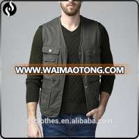 2017 Casual clothing Best selling custom mens fashion multi pocket work vest