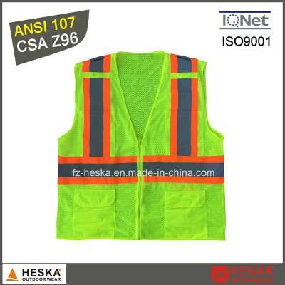 Custom Reflective High Visibility Safety Waistcoat