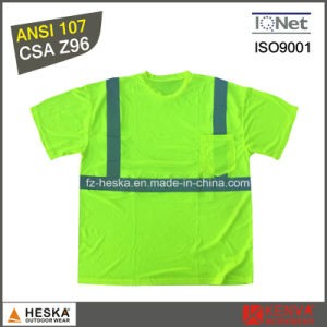 Mens Hi-Vis Round Neck Short Sleeve Reflective T Shirt