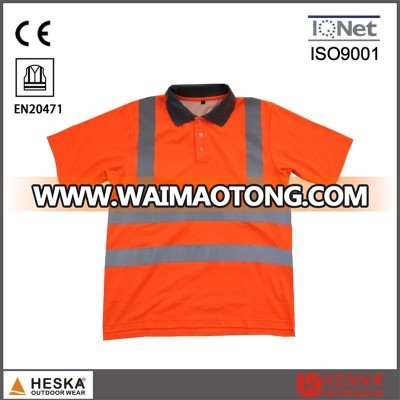 New Custom Made En20471 Safety Polo Shirt Men