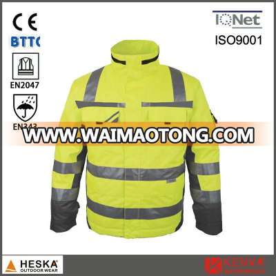 En20471 High Visibility Safety Protective Parka